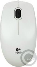 Компьютерная мышь Logitech B100 USB, White