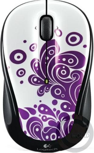  Компьютерная мышь Logitech Wireless mouse M325, Purple Swirls