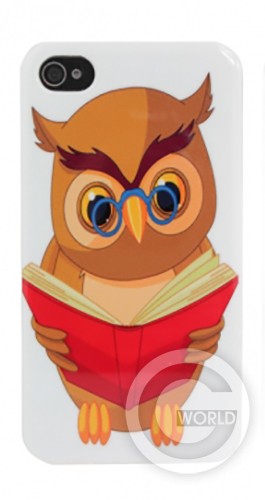 Чехол TPU case iphone 4/4s Owl and Book