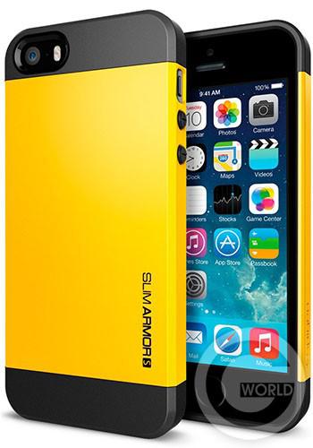 SGP iPhone 5S/5 Case Slim Armor S Reventon Yellow
