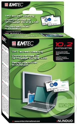 Чистящее средство EMTEC чистящие салфетки для мониторов 10x2