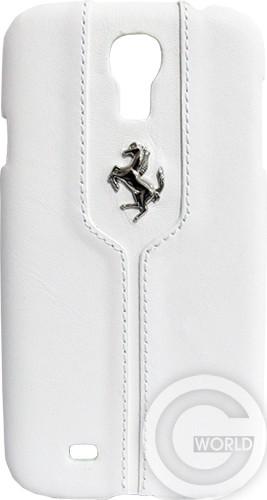 Чехол Ferrari Montecarlo Collection Leather Hard Case for Galaxy S4 White