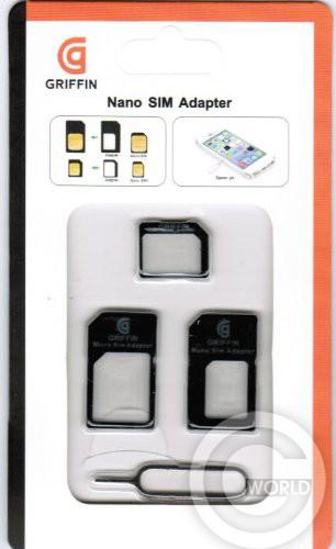 3-in-1 SIM adapter kit for iPhone 5 Griffin