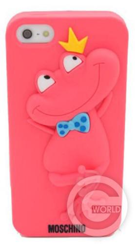 Купить чехол TPU MOSCHINO Лягушка для iPhone 5/5S, pink