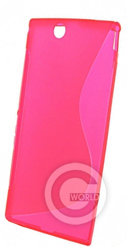 Чехол TPU case for Sony LT36H Pink