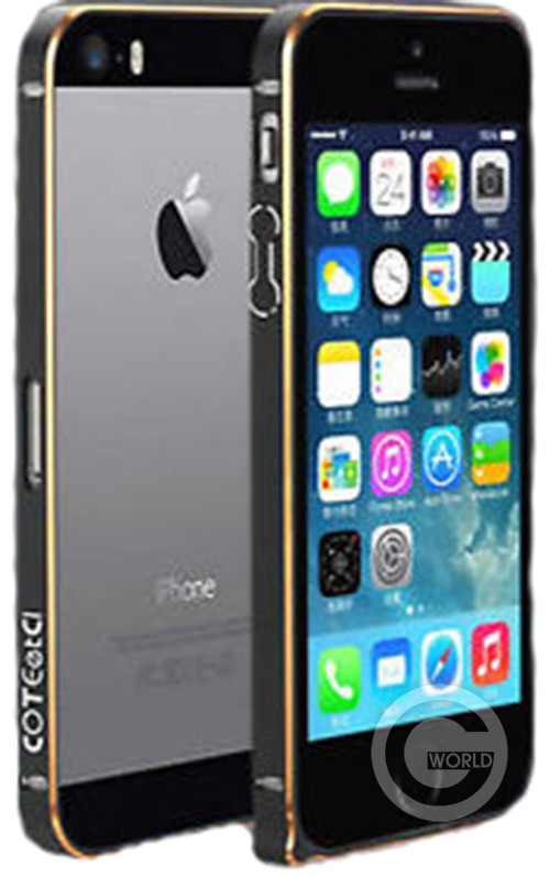 COTEETCI for iPhone 5/5S Black and Gold