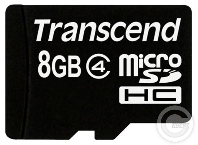 Карта памяти Transcend microSDHC 8 GB Card Class 10